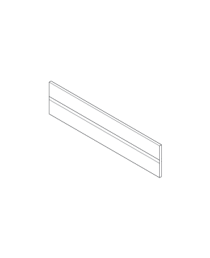 ORGA-LINE Perfil de separador transversal, para TANDEMBOX Cacerolero, Largo=1077 mm, Aluminio