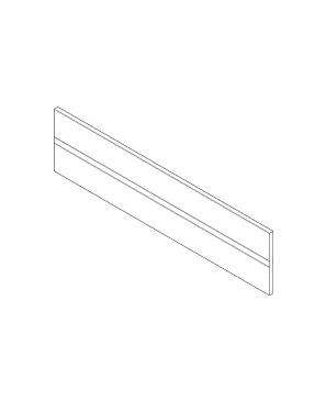 ORGA-LINE Perfil de separador transversal, para TANDEMBOX Cacerolero, Largo=1077 mm, Aluminio
