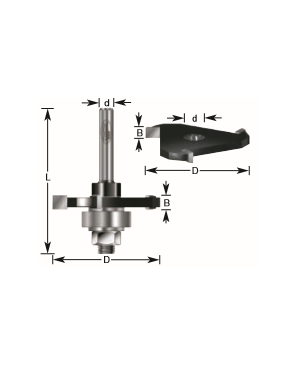 Broca para Ranurado 1/8"x1/2" Mod. 270-12