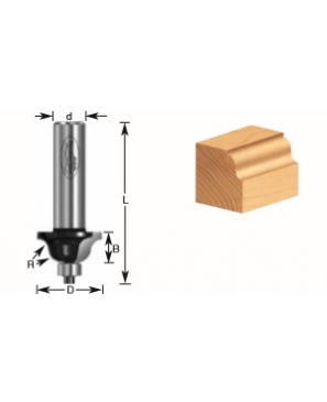 Broca para Router con Moldura Mod. 240-14