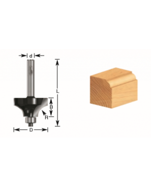 Broca para Router con Moldura Mod. 340-16