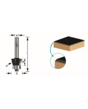 Broca para Router 5/8"X1/4" Mod. 200-10