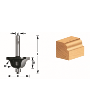 Broca para Router con Moldura Mod. 240-10