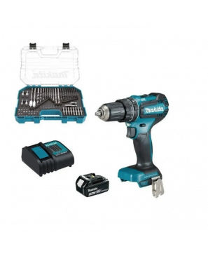 Combo Makita Dhp485syx6 Rotomartillo+cargador+kit Accesorios