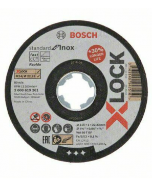 Disco De Corte Standard For Inox X-lock Bosch 2608619261 