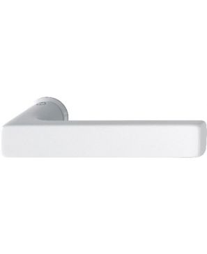 1643/845 DALLAS JUEGO DE MANIJAS ALUMINIO ACABADO BLANCO TRÁFICO CON MINI ROSETA