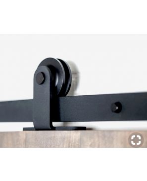 Sistema Corredizo Negro para Puerta de Madera BDH-A02 2M