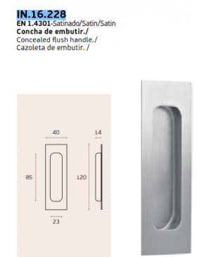 IN.16.228 AISI 304 CAZOLETA