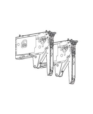 Compás abatible AVENTOS HK top, Mecanismo de elevación, FR=1730-5200 (por 2 unidades), Apto para SERVO-DRIVE