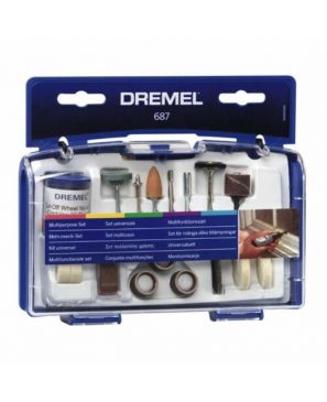 Dremel 687-01 - Juego de herramientas rotativas para uso general (52 piezas, incluye funda) 