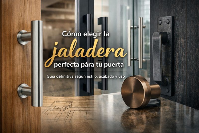 Cómo elegir la jaladera perfecta para tu puerta: guía definitiva según estilo, acabado y uso